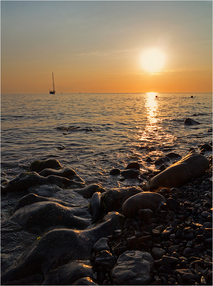 photo "***" tags: landscape, evening, sea, sunset