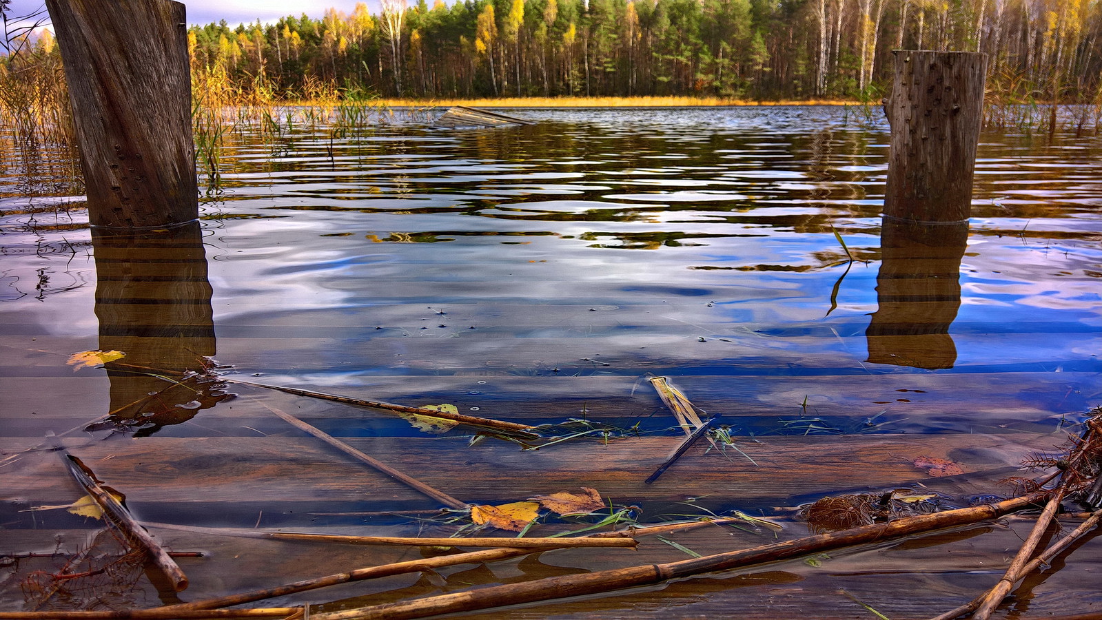 фото "Осень на озере Ниинсааре. Эстония" метки: , 