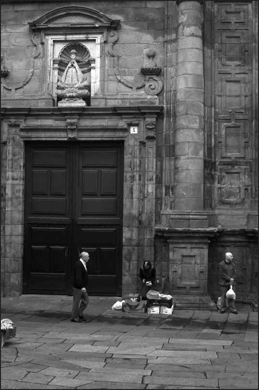 photo "Santiago de Compostela" tags: travel, black&white, city, 