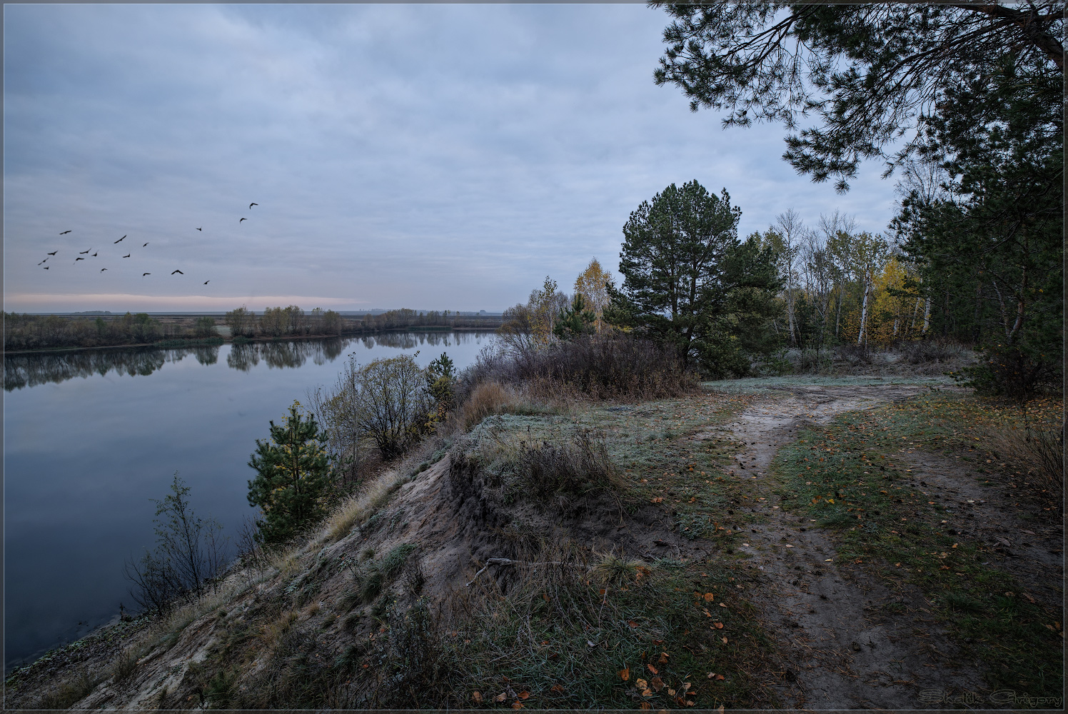 photo "***" tags: landscape, autumn, sunrise, холодно