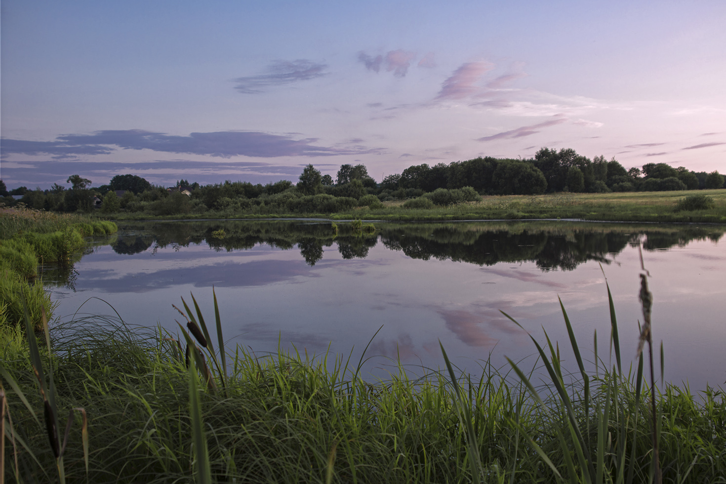 photo "***" tags: landscape, деревенский пейзаж, летний вечер, пейзаж на закате, родные просторы, созерцание, сумерки