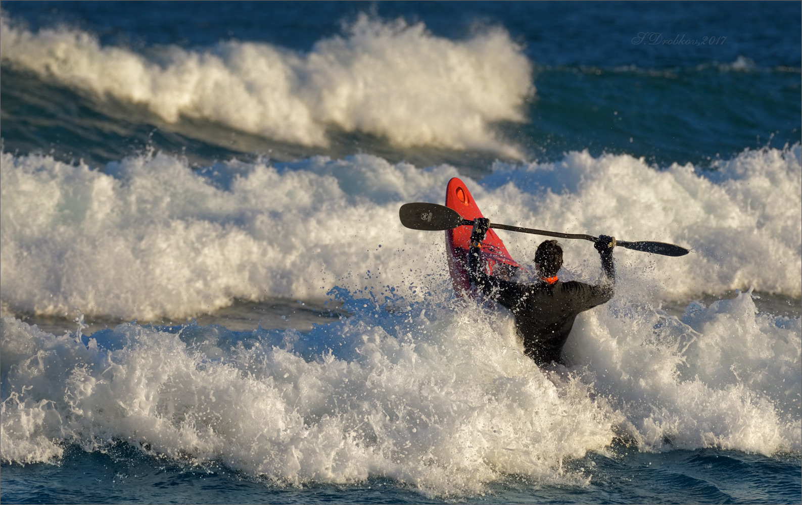 photo "Parar las olas" tags: genre, sport, Europe, autumn, man, sea, sunset, water, волны