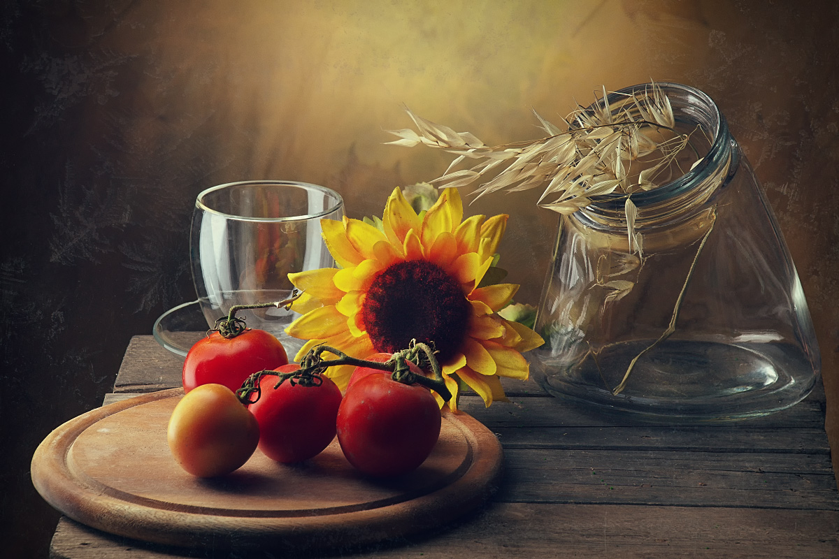 photo "About tomatoes and a bit of a cup" tags: still life, Про помидоры и немного про чаш