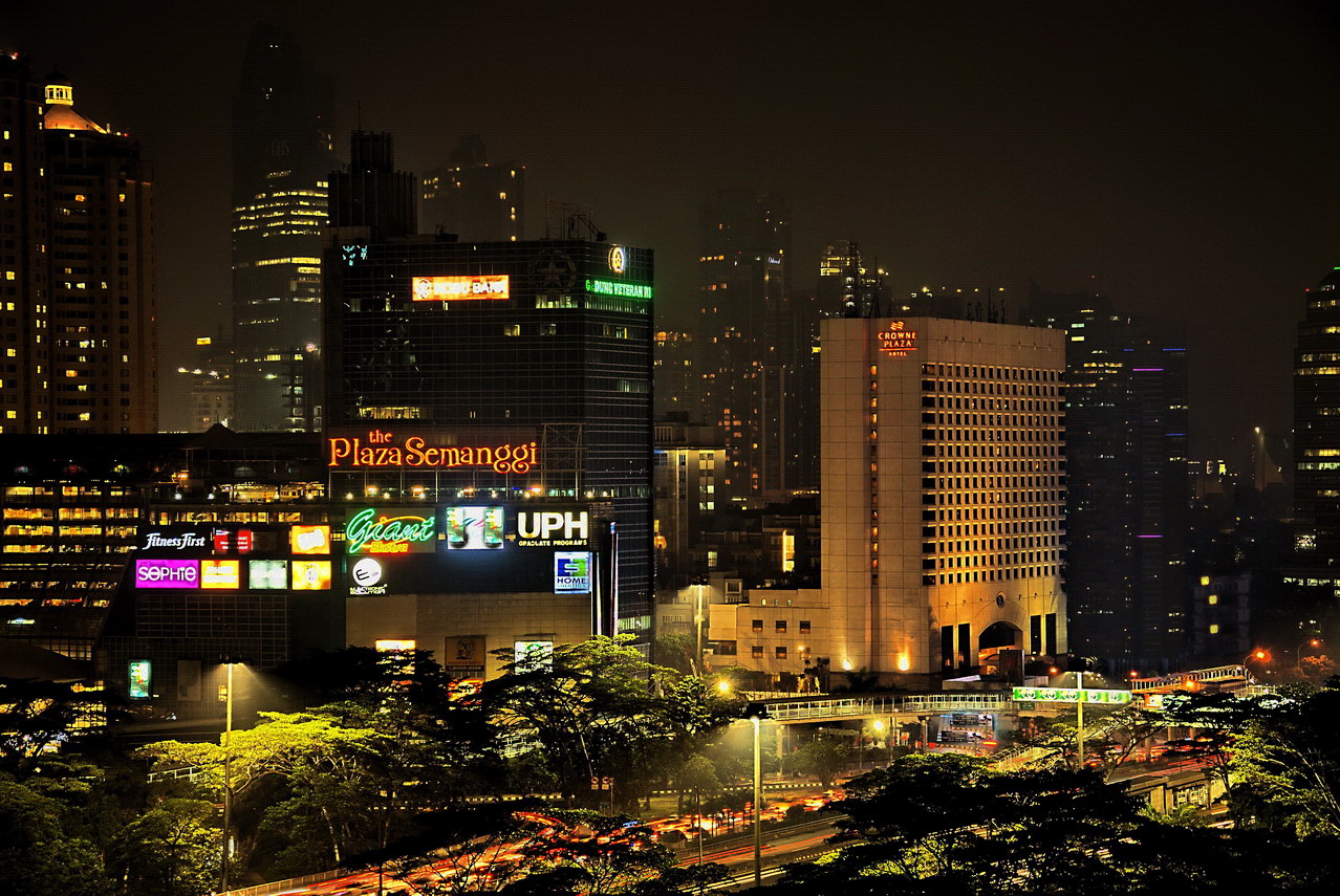 фото "Ночная Джакарта" метки: город, 