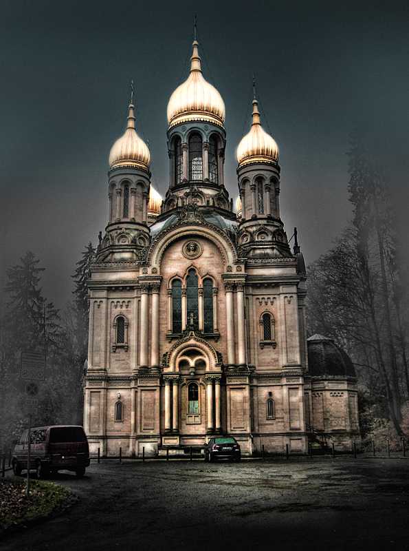 photo "Church in the fog" tags: architecture, Church, Europe, germany