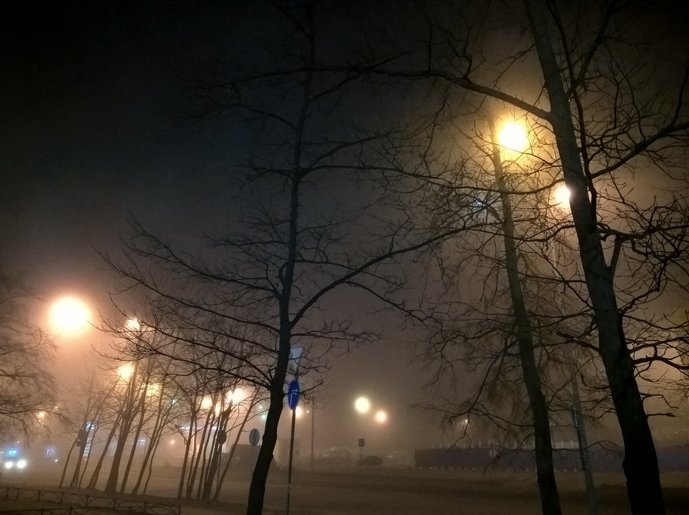 фото "In the fog_2" метки: абстракция, город, 