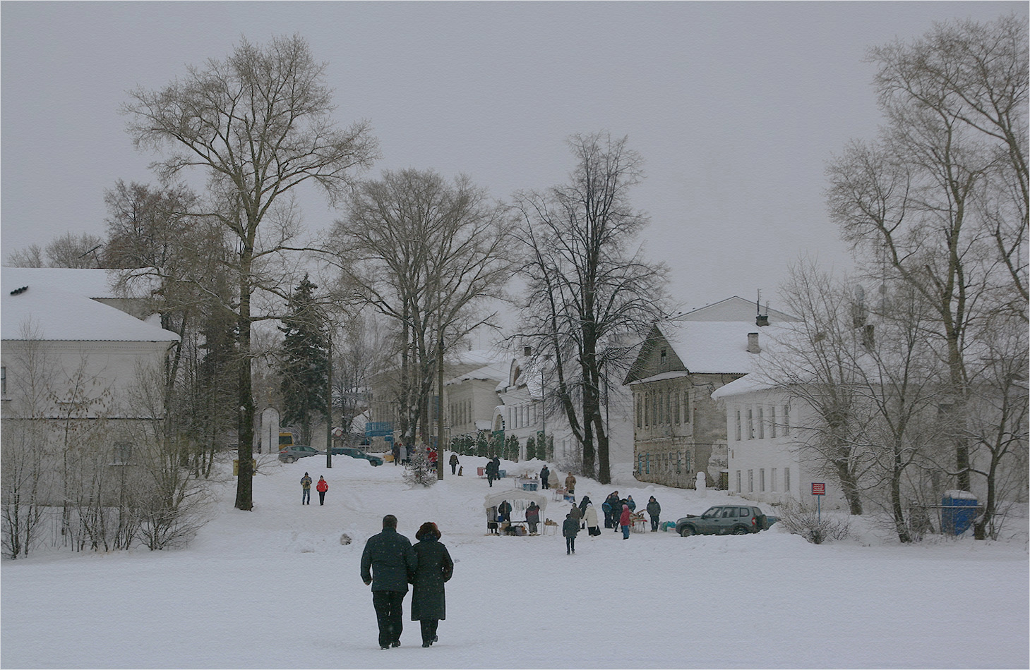 photo "Winter evening in the small town" tags: city, street, landscape, 