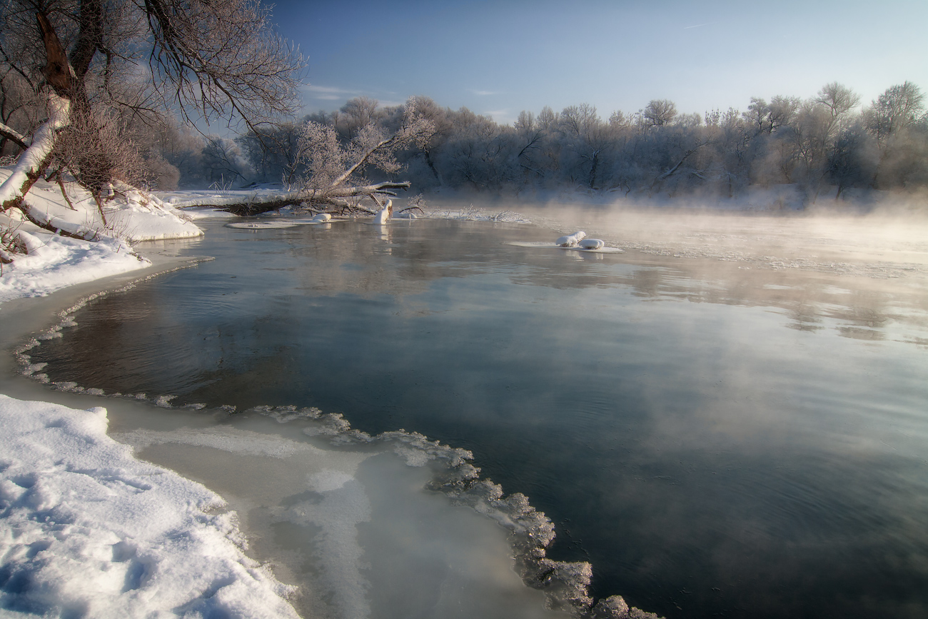 photo "***" tags: landscape, river, water, winter, Клязьма