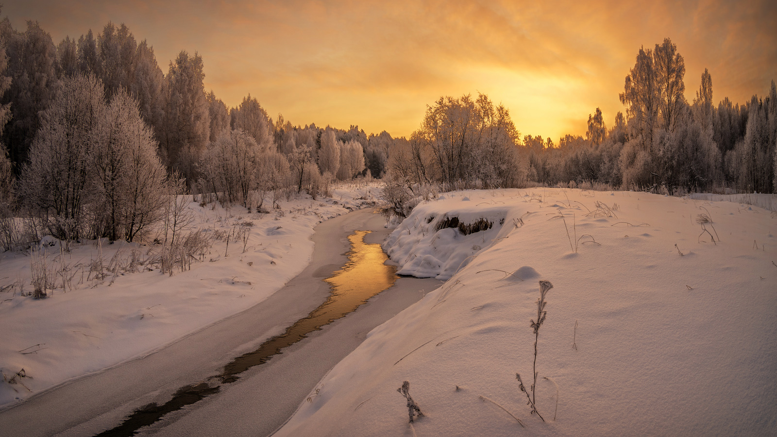 фото "зимний рассвет" метки: пейзаж, природа, 
