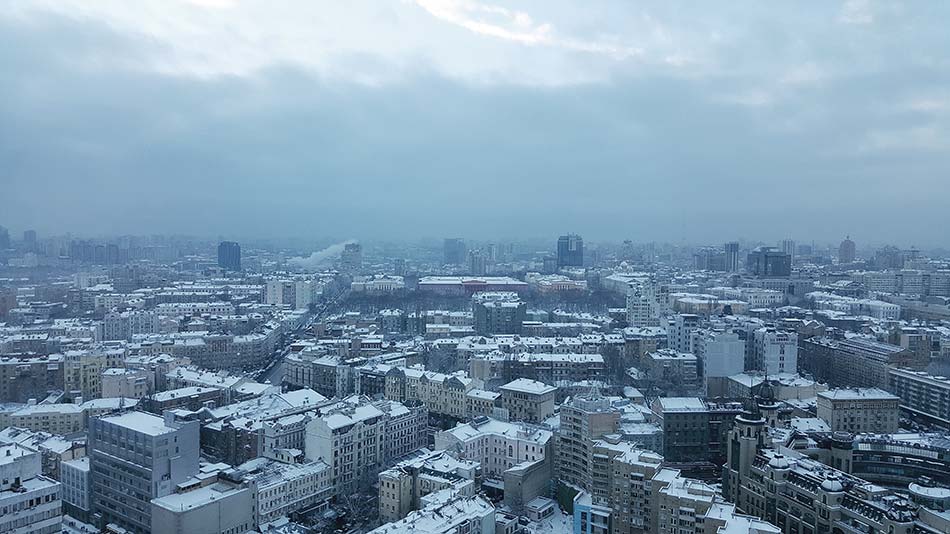 photo "***" tags: landscape, architecture, travel, snow, winter, Киев, крыши, улицы