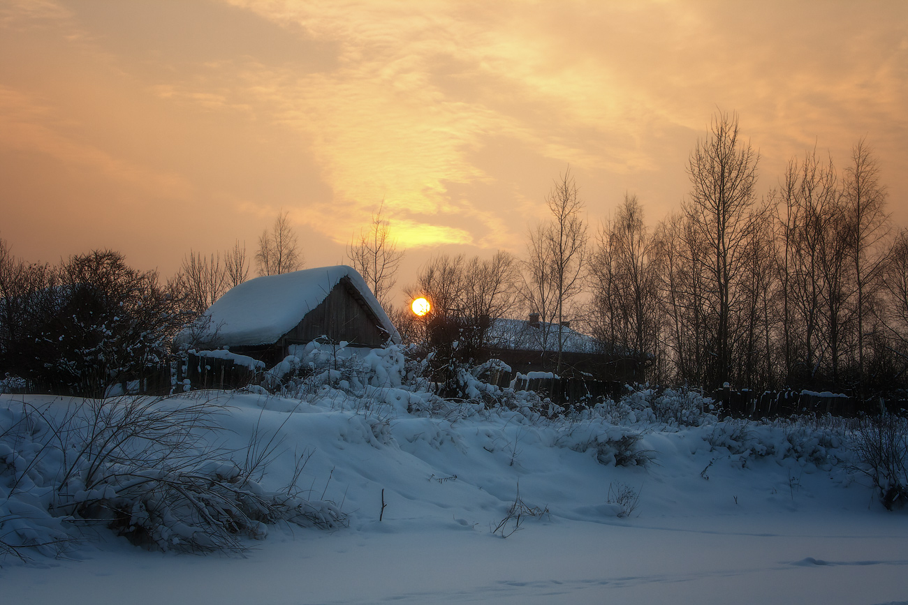 photo "***" tags: landscape, sunset, winter