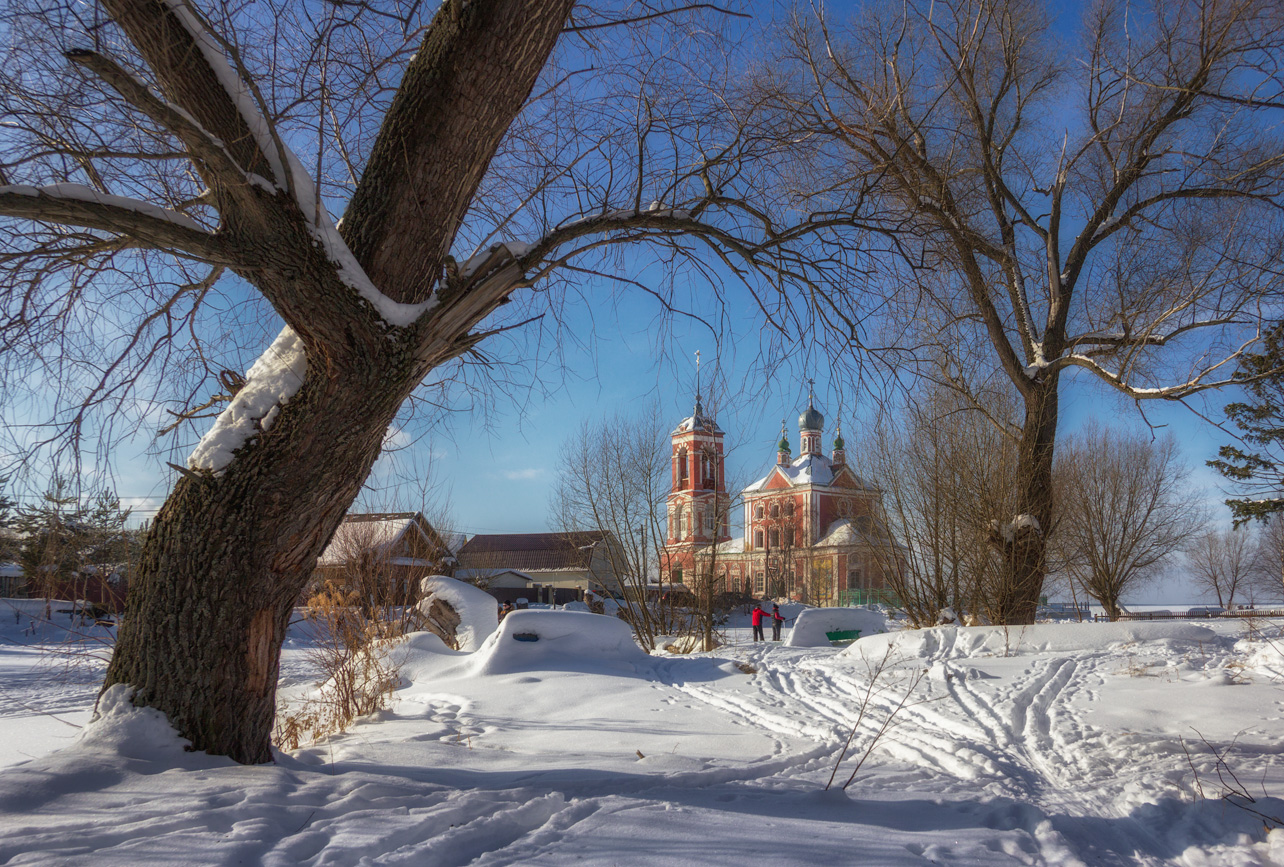 photo "***" tags: landscape, temple, winter, Переславль Залесский, Плещеево озеро