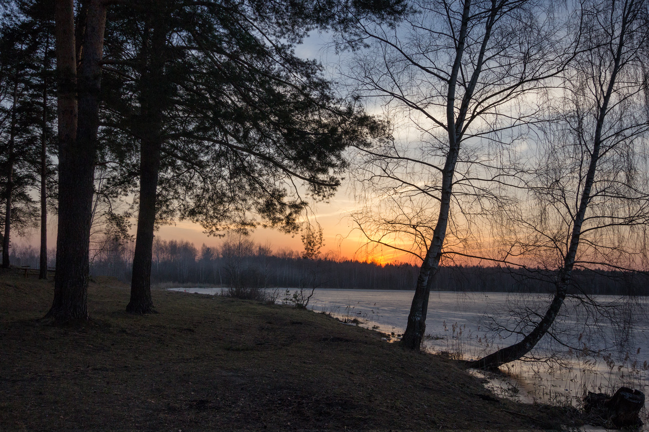 photo "***" tags: landscape, evening, lake, spring, water, Луковое озеро