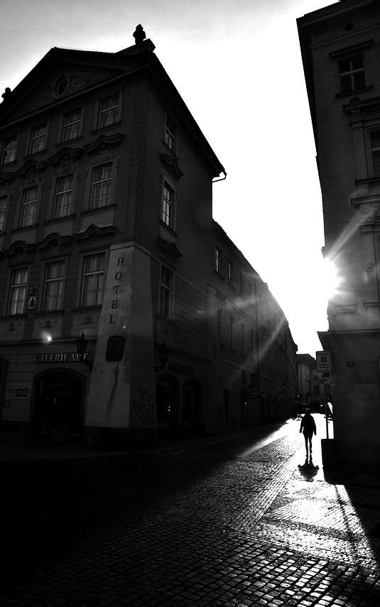 фото "Утренняя атмосфера-3" метки: черно-белые, Prag, Praha, Прага
