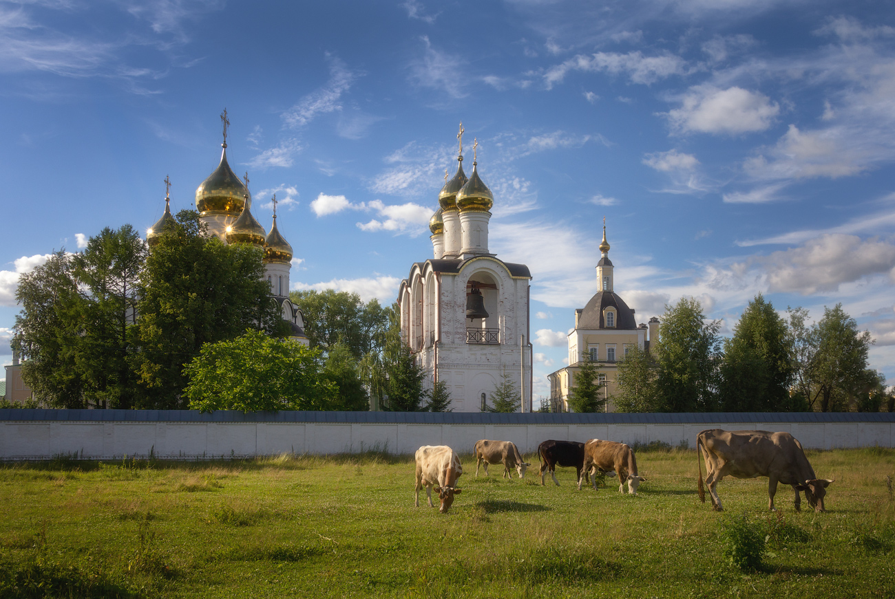 photo "***" tags: landscape, evening, summer, temple, Переславль Залесский