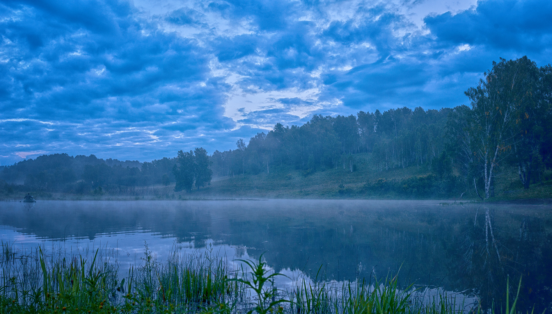 фото "***" метки: пейзаж, Новосибирск, озеро, туман, утро