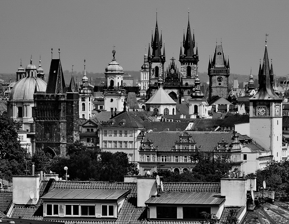 фото "Башни" метки: архитектура, черно-белые, Prag, Praha, Прага