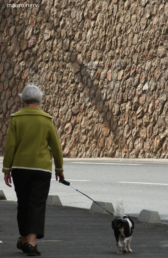 photo "a walk" tags: street, 