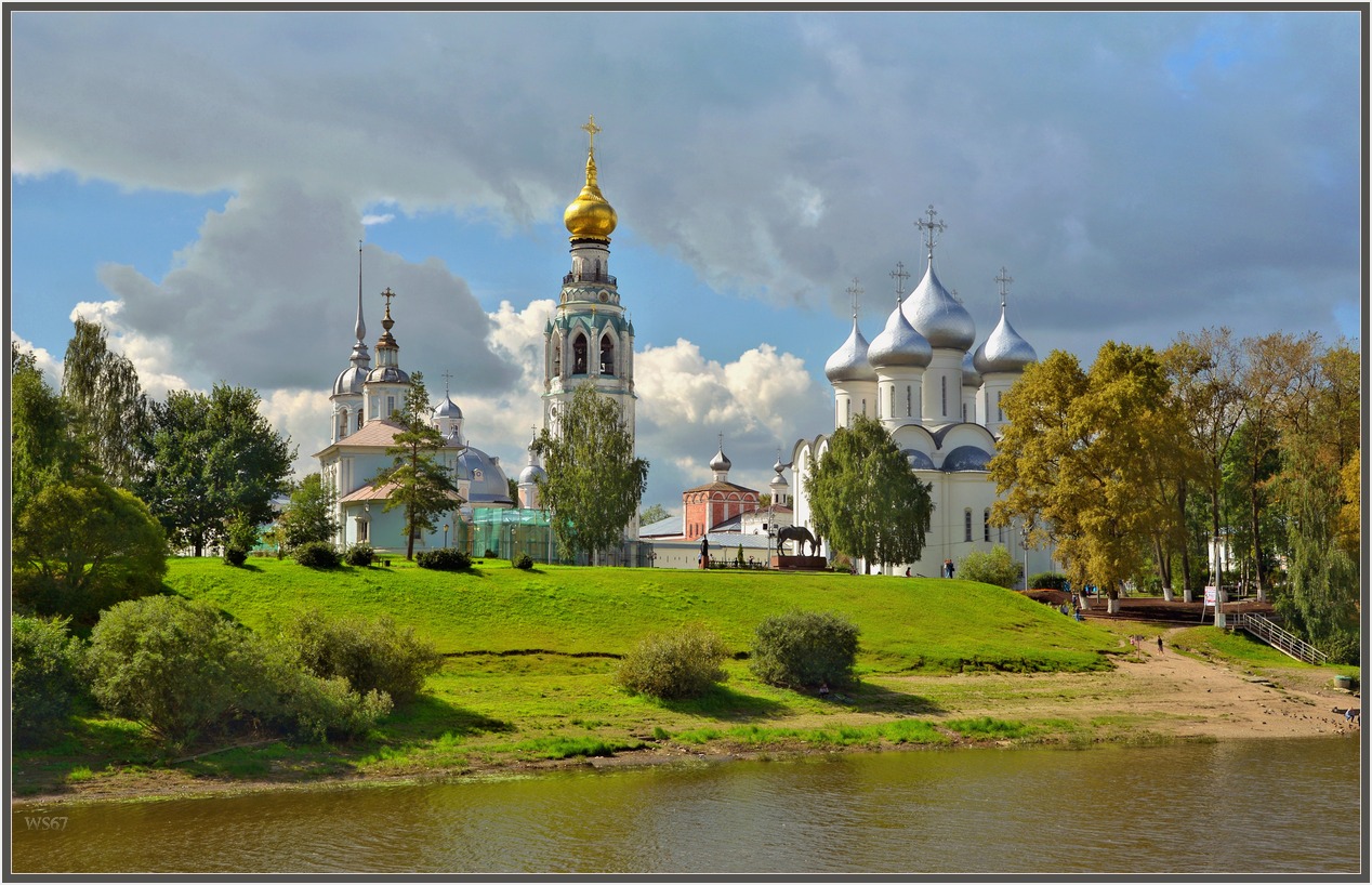 фото "Вологодский берег." метки: путешествия, пейзаж, город, Вологда