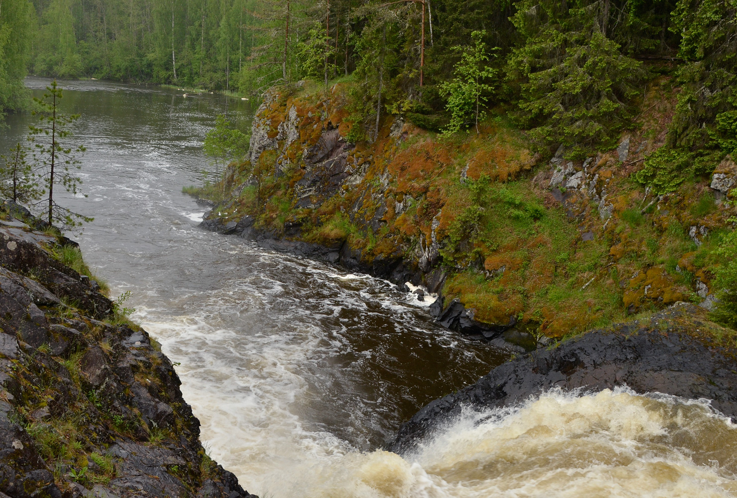 photo "***" tags: landscape, Karelia, Кивач, водопад
