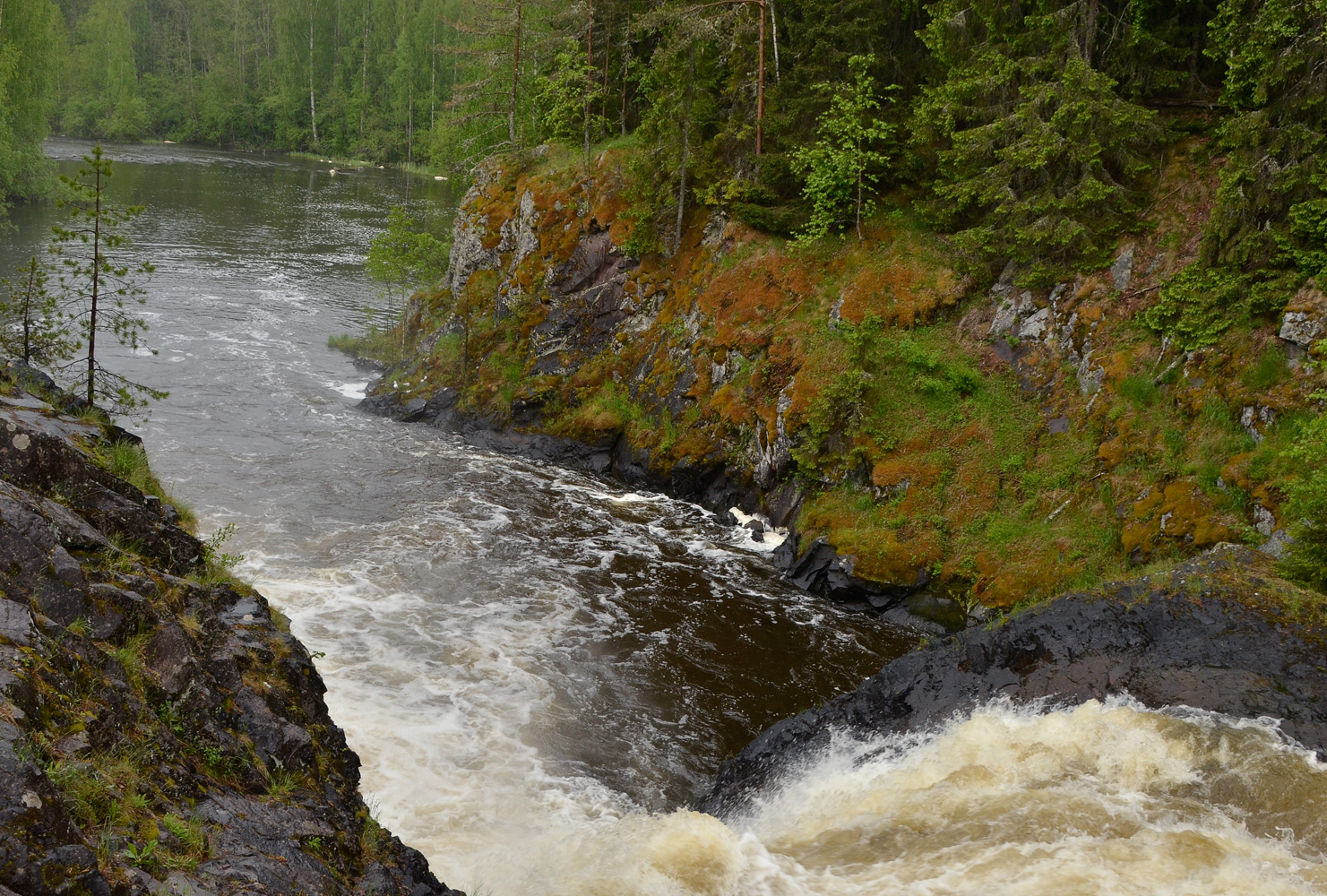 фото "Водопад Кивач. Карелия." метки: пейзаж, Карелия, Кивач, водопад