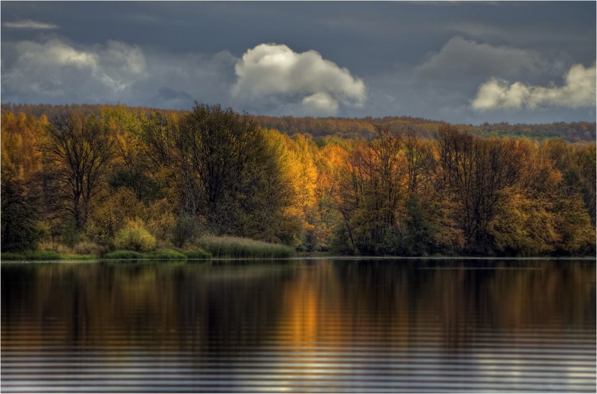 photo "***" tags: landscape, autumn, clouds, water