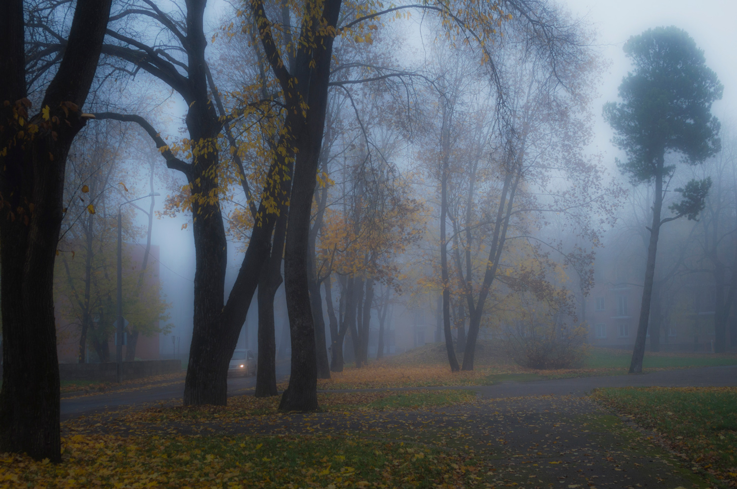 фото "Туман, туман" метки: пейзаж, город, 