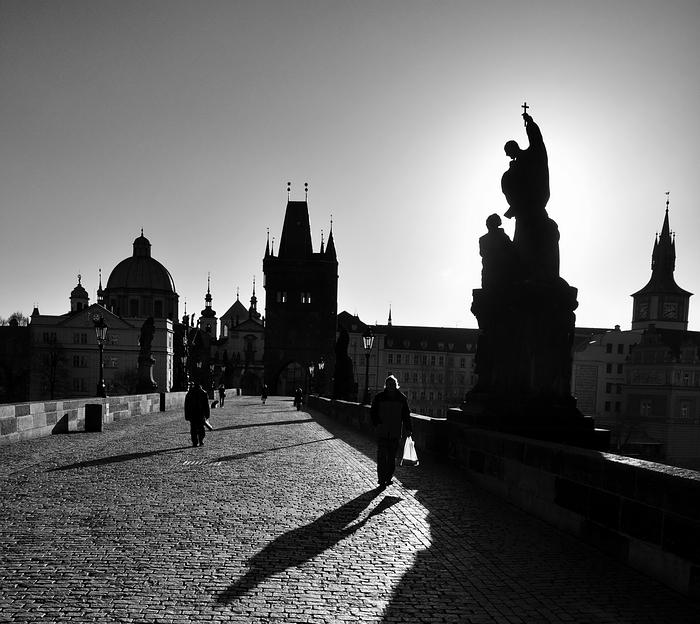 photo "Утро" tags: black&white, Prag, Prague, Praha