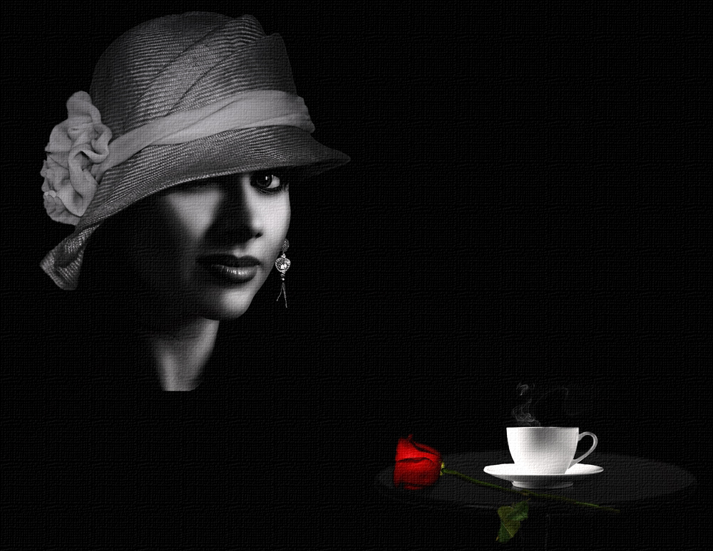 photo "Sunday coffee..." tags: portrait, digital art, 