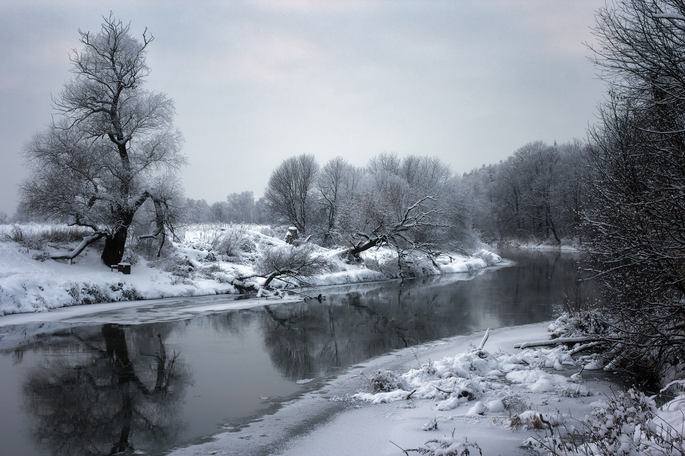 фото "В декабре" метки: пейзаж, Клязьма, вода, зима, река