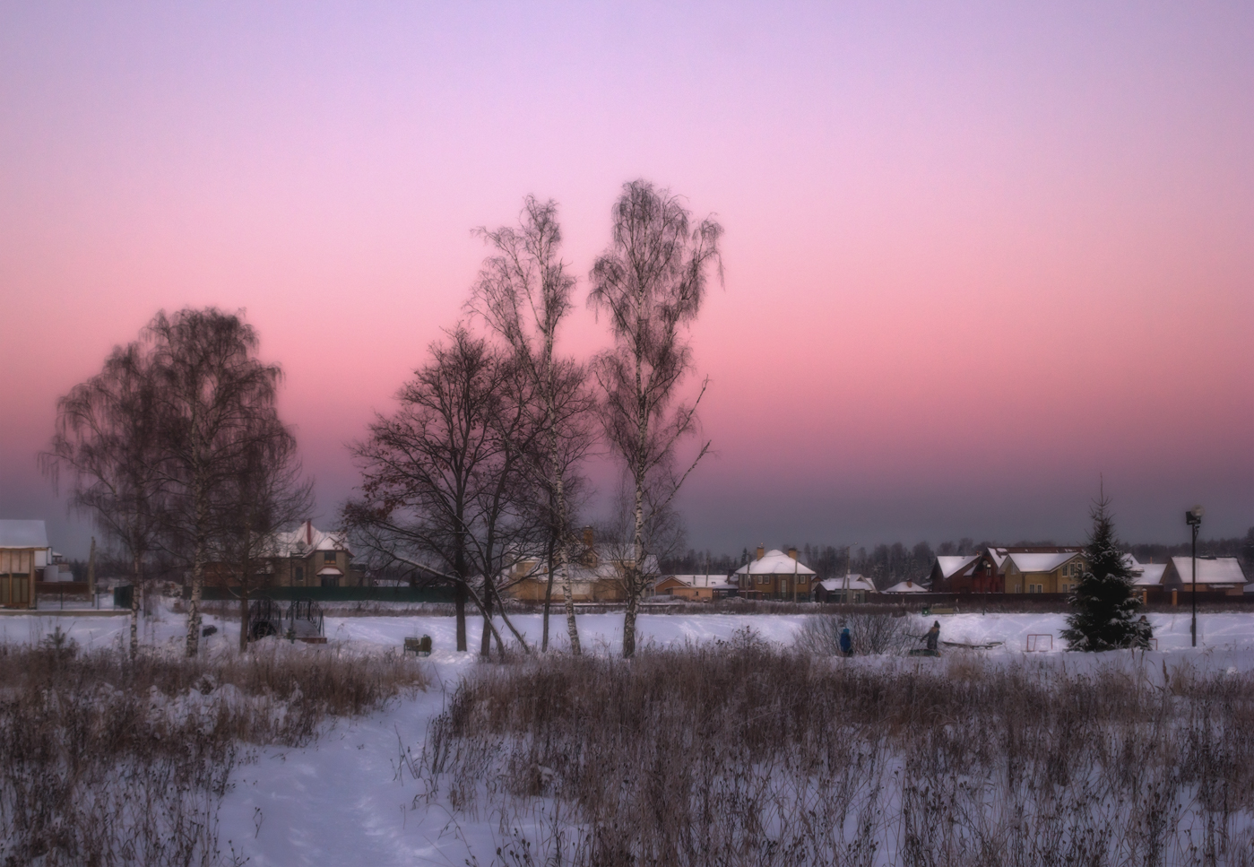 фото "Зимний вечер" метки: пейзаж, природа, 