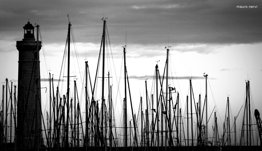 photo "in the port" tags: black&white, 