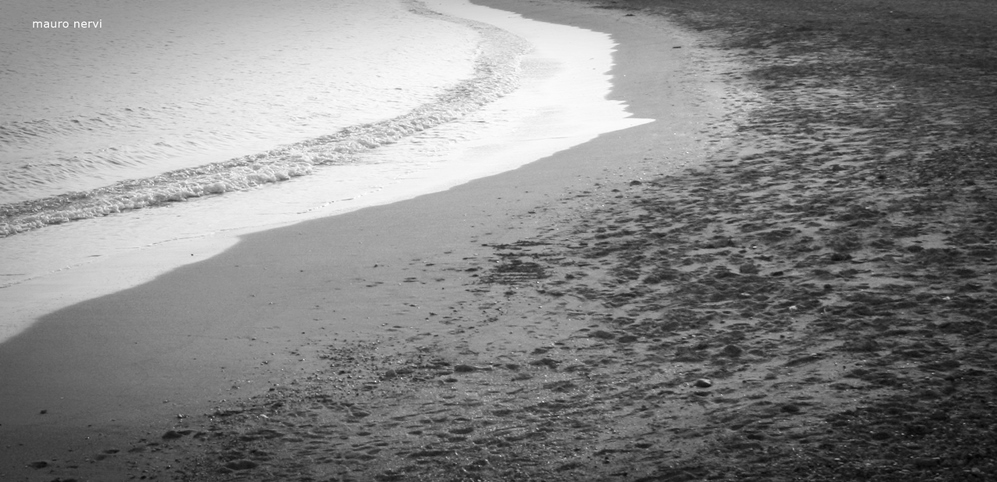 photo "the beach" tags: black&white, 