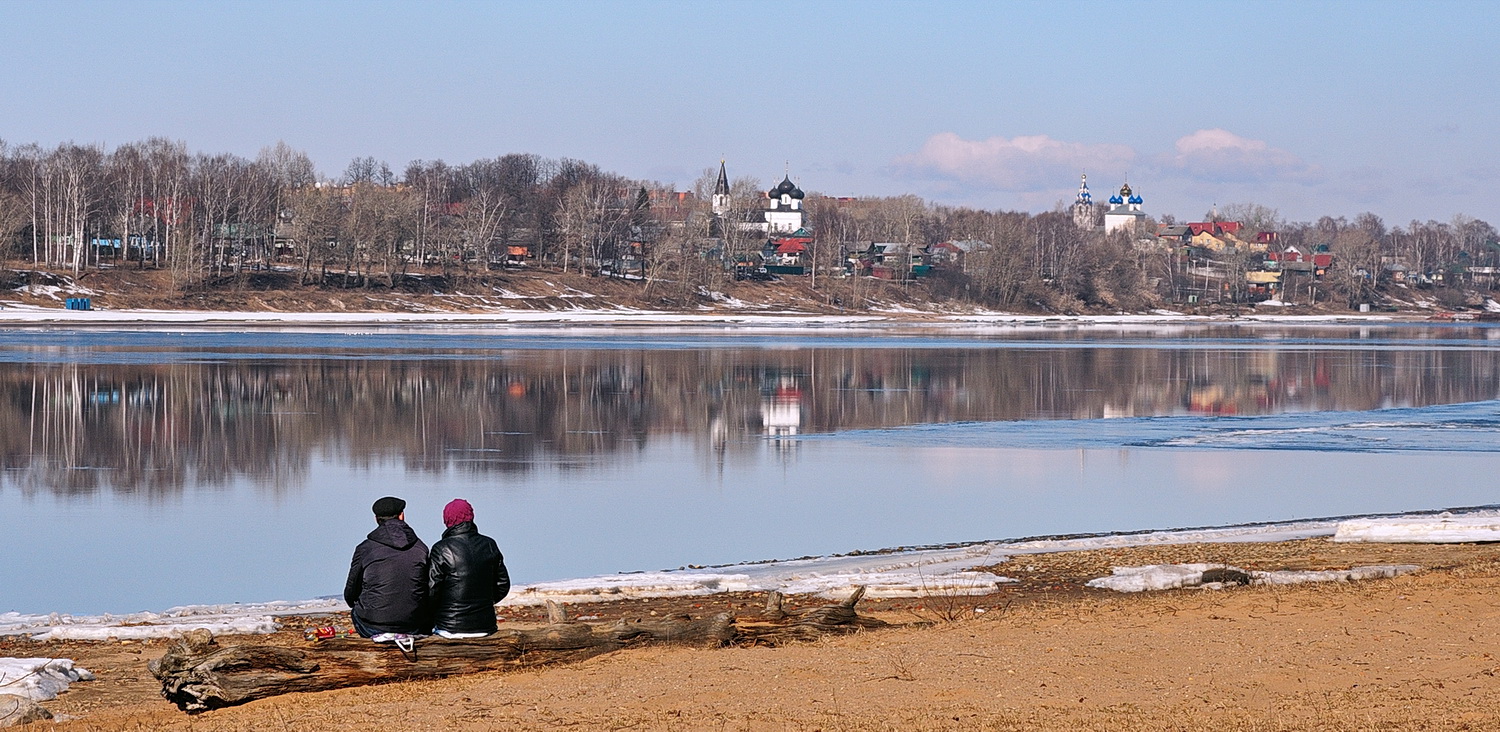 photo "***" tags: landscape, genre, snow, spring, sun, water, Речка, лед