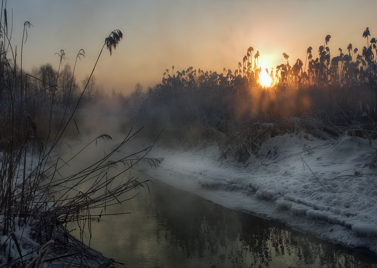 фото "***" метки: пейзаж, Петербург, зима, иней, туман