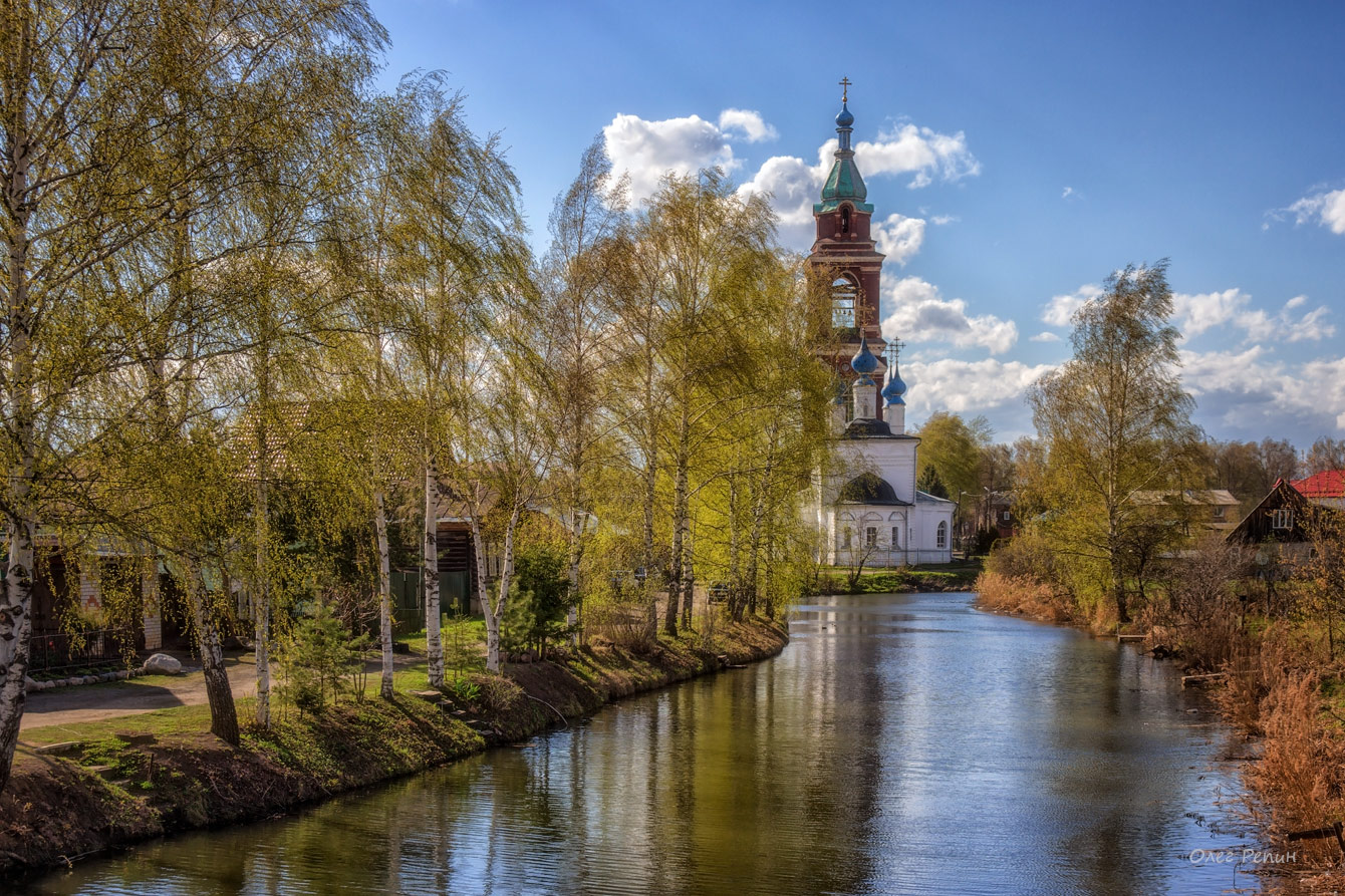 фото "***" метки: пейзаж, Юрьев-Польский, весна, река, храм