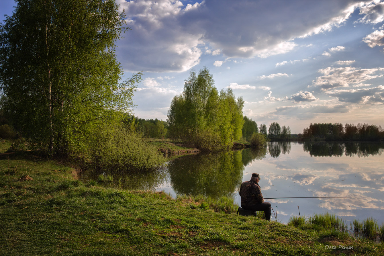 фото "***" метки: пейзаж, весна, вечер, вода, волхонка, озеро, парк