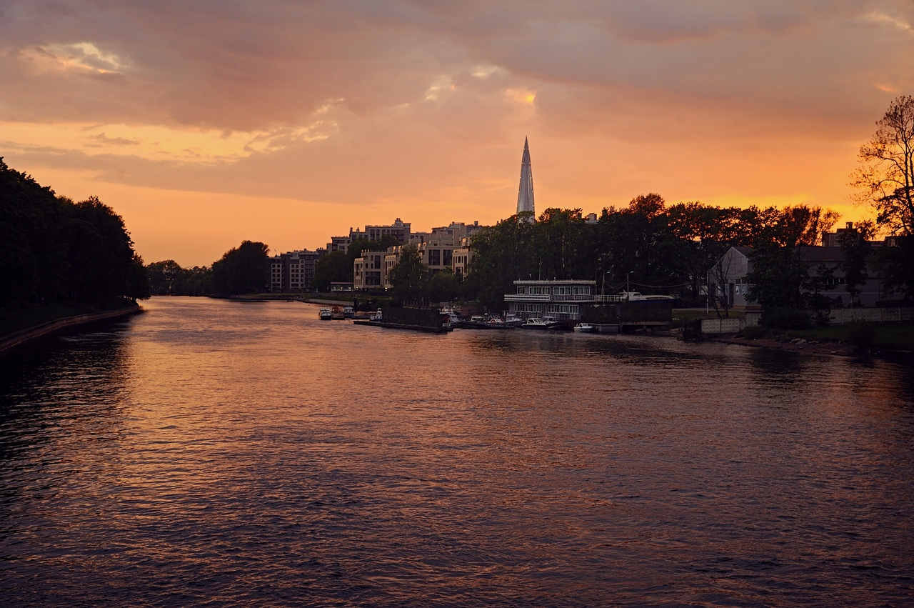 photo "***" tags: travel, landscape, city, river, sunset, Елагин остров, СПб, лахта центр, питер, фото, фотограф, фотограф Спб