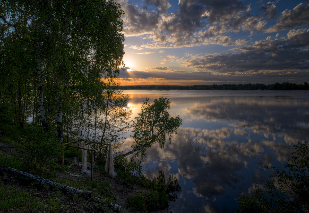 фото "Светало." метки: пейзаж, весна, вода, облака