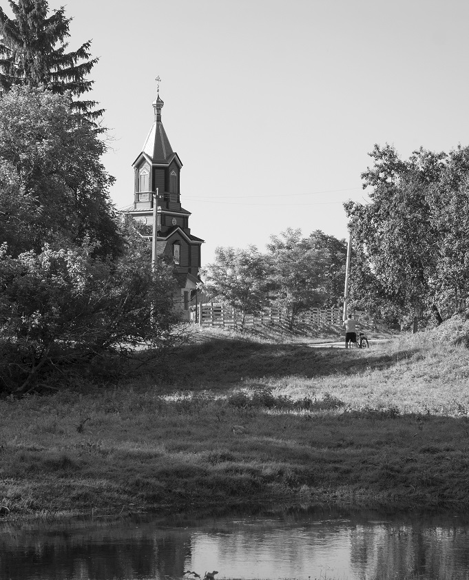 фото "Сельский храм" метки: черно-белые, 