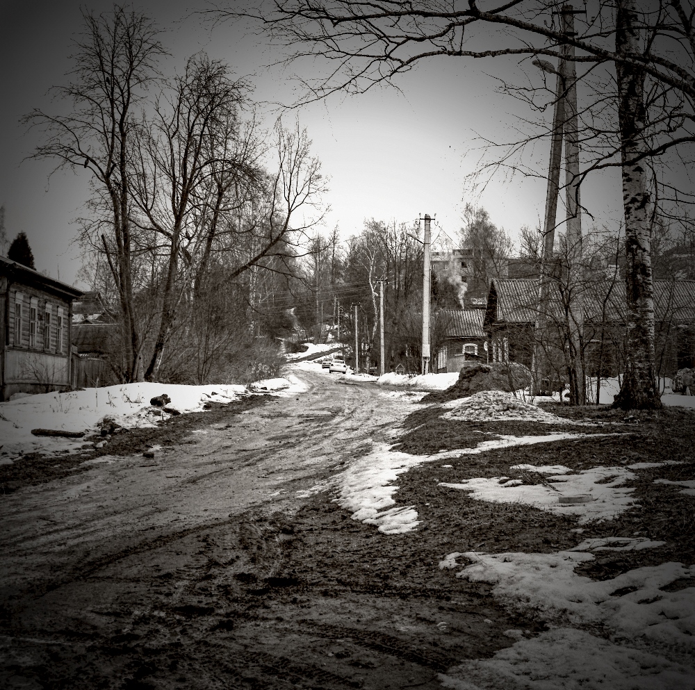 фото "В уездном городке..." метки: город, черно-белые, Новгородская область. Город Бо