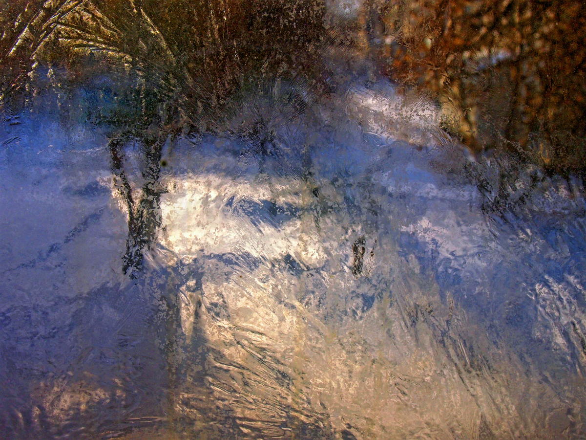 фото "На стекле" метки: абстракция, зима