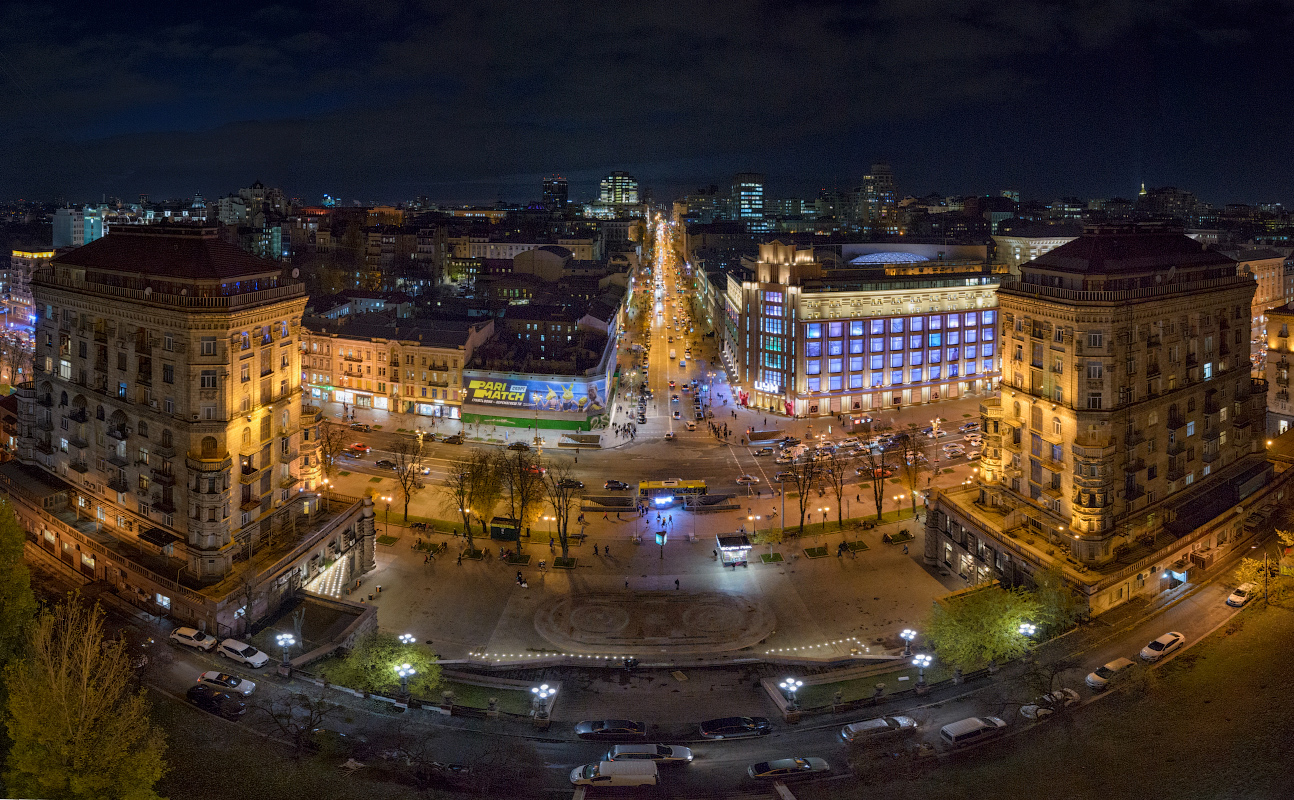 фото "Киев вечерний" метки: пейзаж, панорама, путешествия, Киев, вечер, дом, ночной город, ночь, уличное освещение