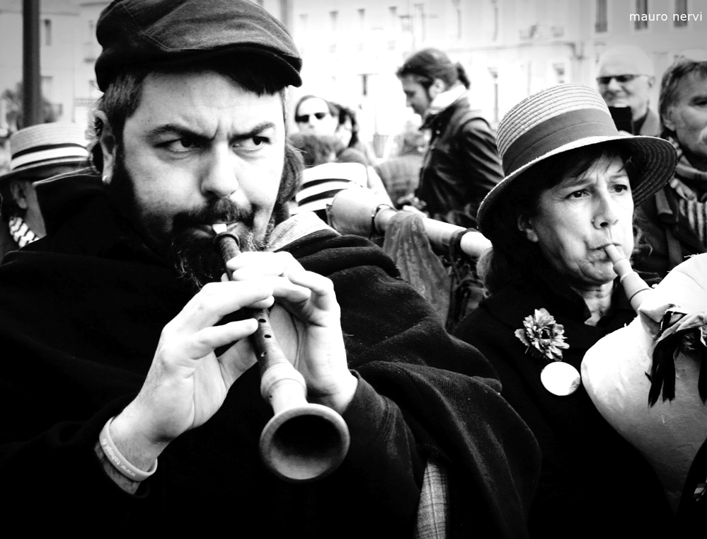 photo "musicians" tags: black&white, 