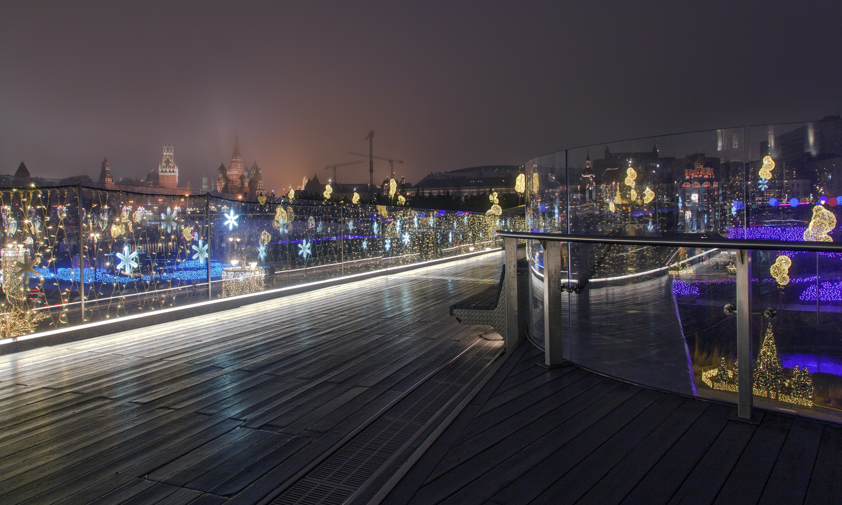 фото "На парящем мосту  зимним вечером..." метки: стрит-фото, город, 