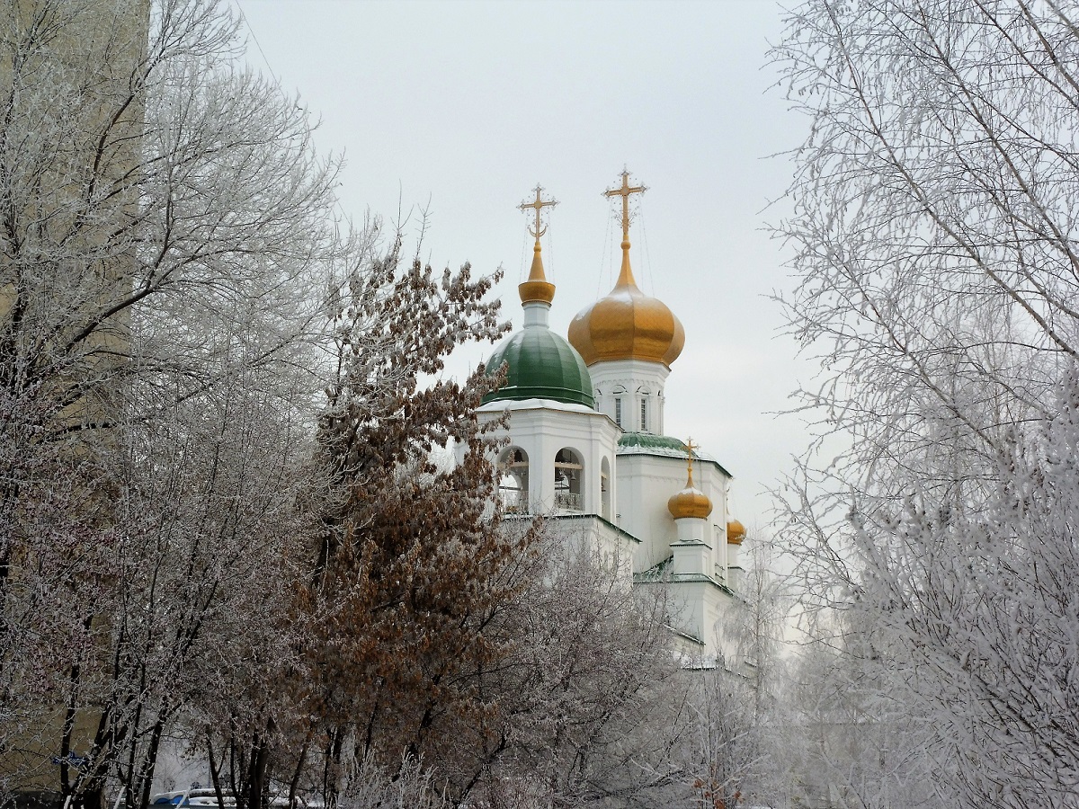фото "Новогодняя сказка в Сибири." метки: пейзаж, природа, разное, зима, мороз, храм