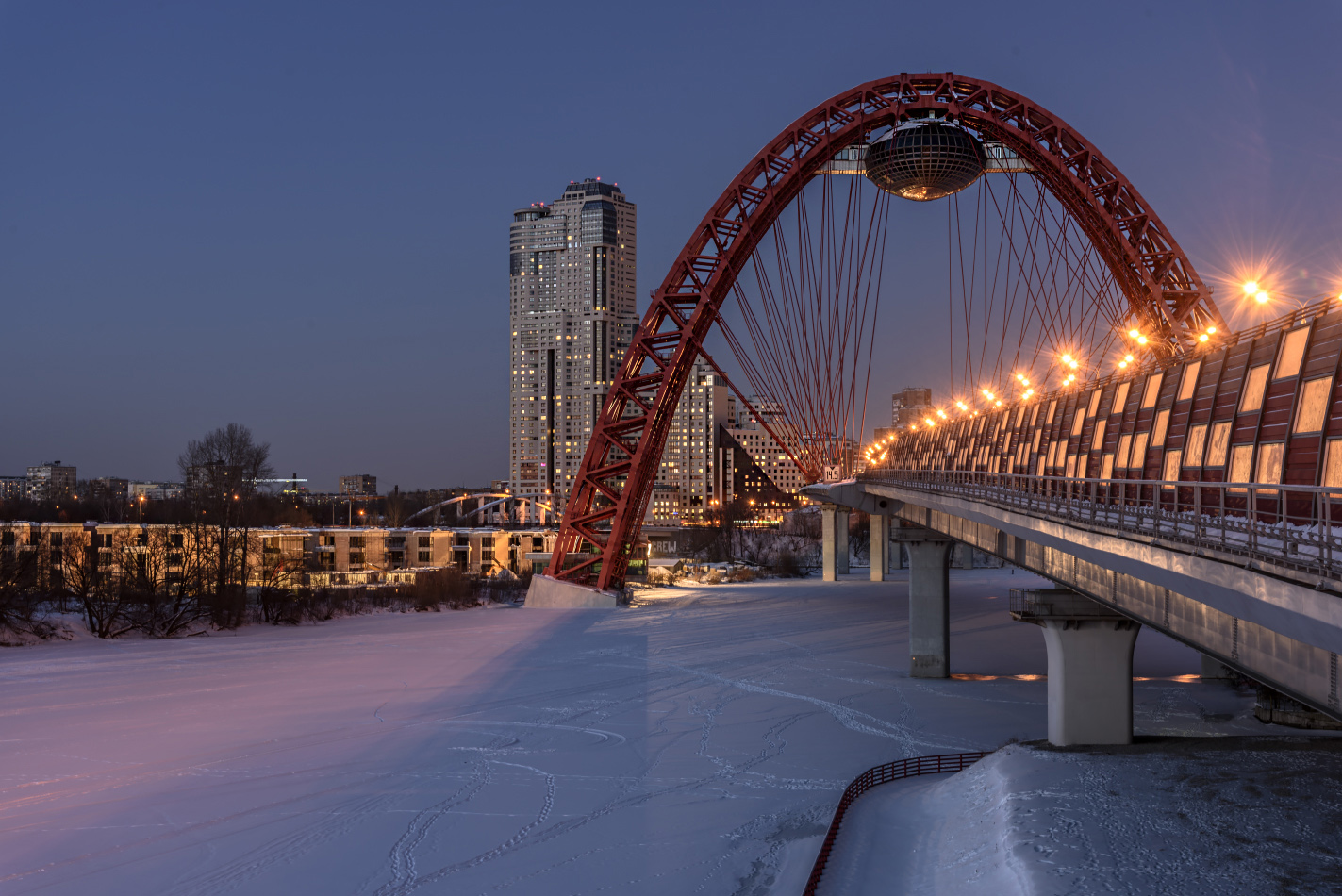 photo "***" tags: city, architecture, Moscow, bridge, evening