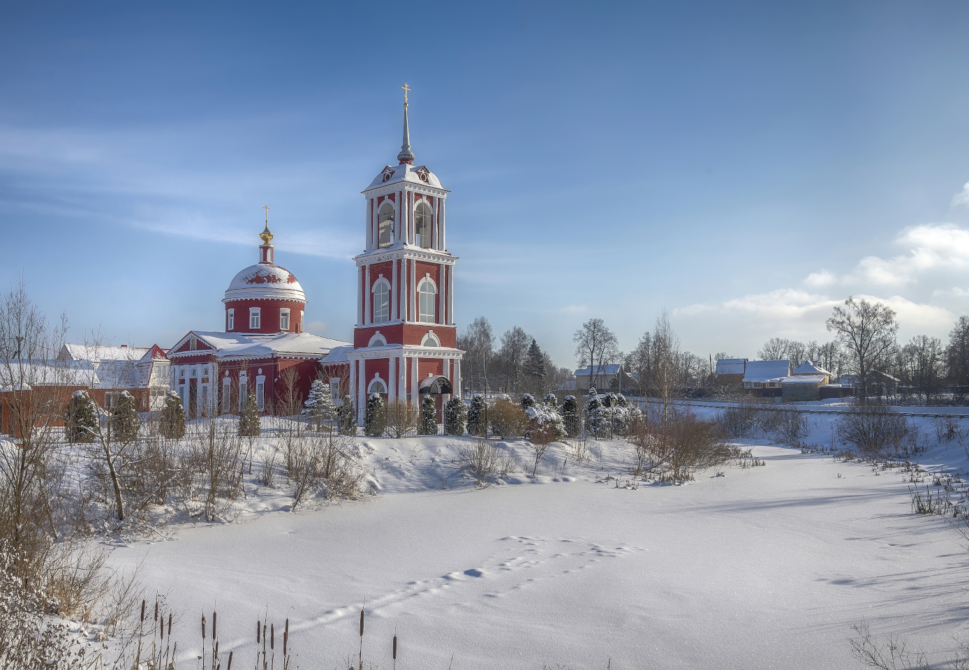 фото "Георгиевская церковь в Алёшино" метки: пейзаж, путешествия, 