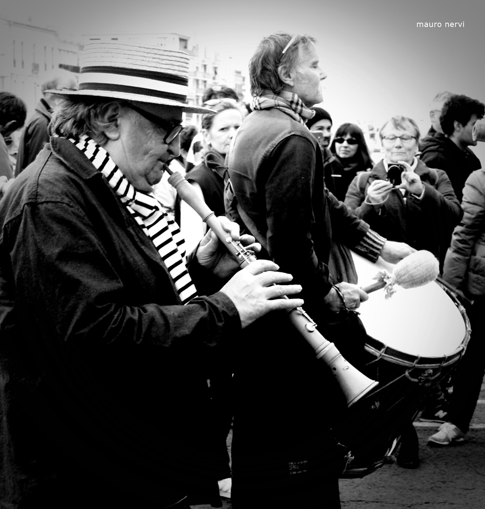 photo "musicians" tags: black&white, 