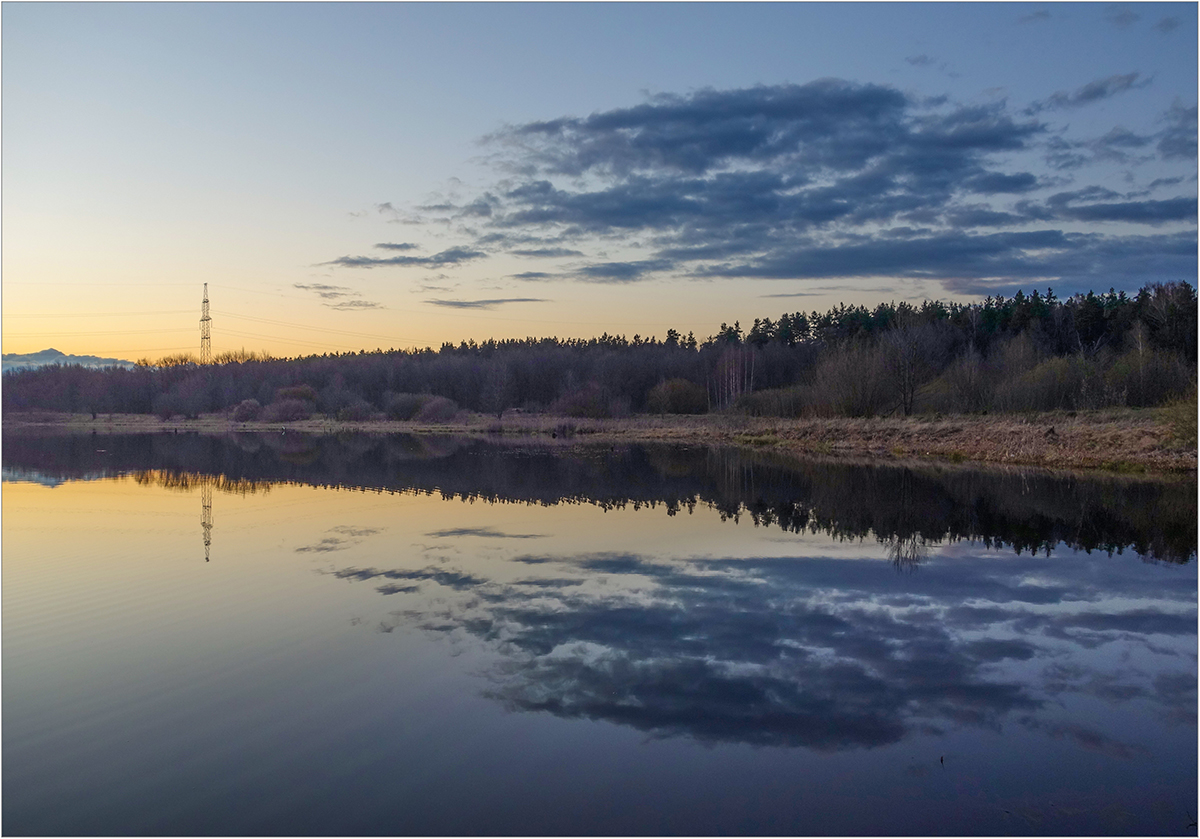 photo "Dusk" tags: landscape, nature, clouds, lake, water, отражение, сумерки